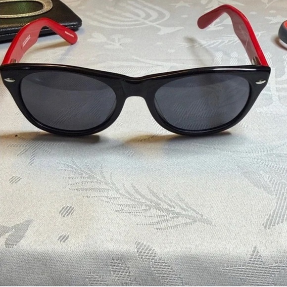 Versace Accessories - Vintage Versace 1969 Black and Red Sunglasses
